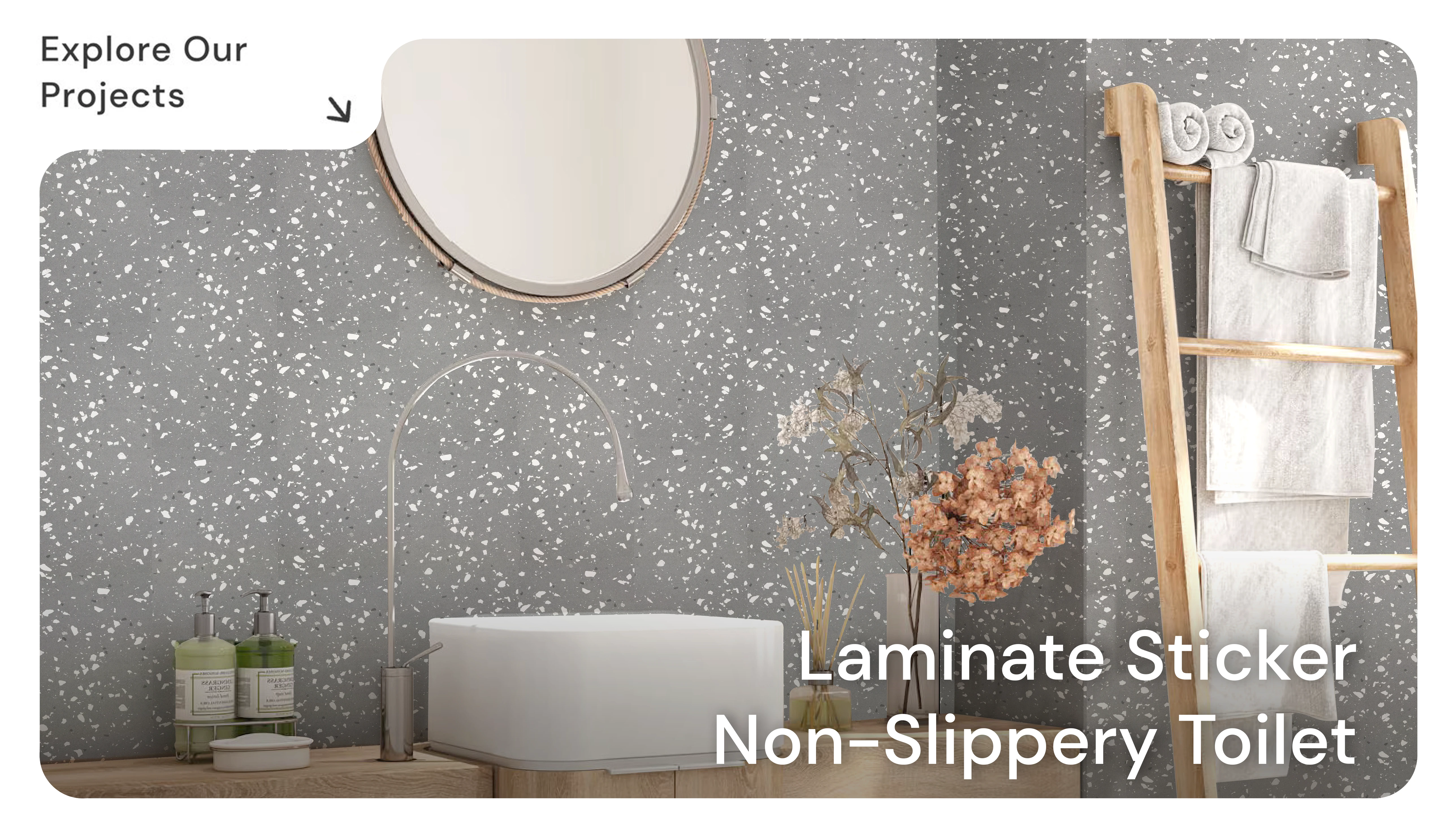 Laminate Sticker Non-slippery Toilet